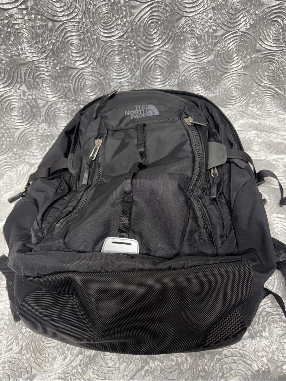 The North Face Black Backpack with Silver Logo - Picture 4 of 15